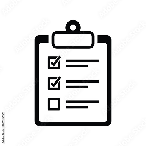 Checklist clipboard task list vector icon