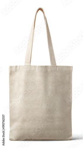 White Tote Bag Mockup Isolated on Clean White Background
