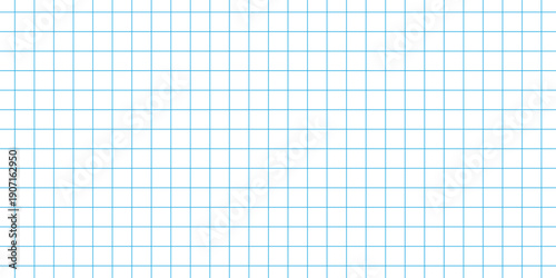 Light blue graph paper grid background with square pattern. Clean mathematical texture for education, engineering, or office design. Minimal lined paper backdrop isolated.