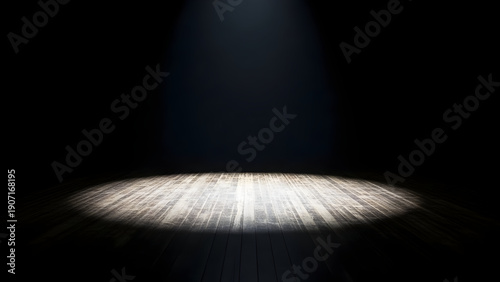 St patrick's day magic mysterious light beam on a dark background