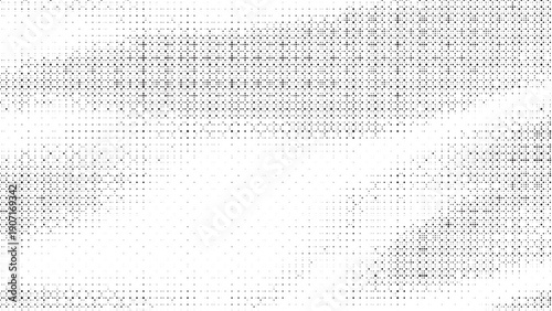 Abstract Halftone Pattern with White and Gray Dots on Gradient Background