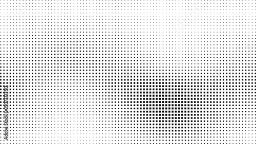 Dynamic halftone gradient pattern with varying dot density, perfect for digital design, providing a modern visual effect on a Transparent Background, PNG format