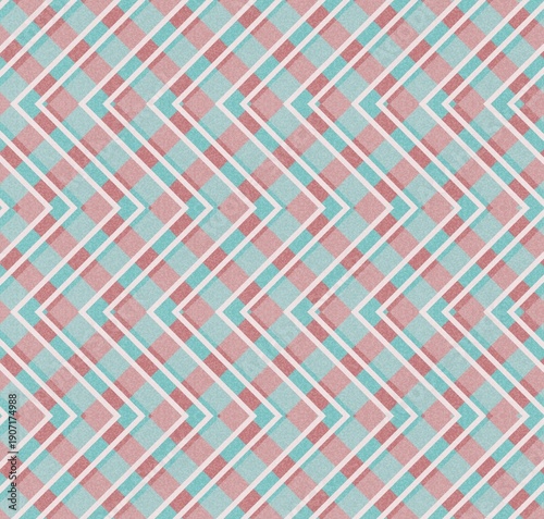 Zigzag abstract pink and blue pattern
