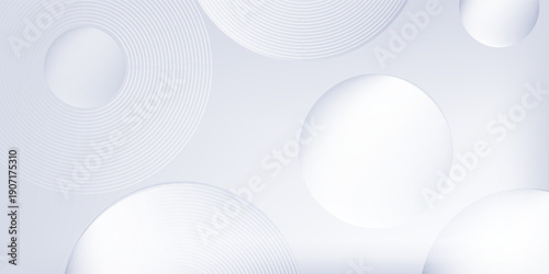 Vectors white background with grey circle lines. Digital future technology concept abstract premium