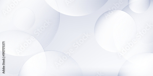 Vectors white background with grey circle lines. Digital future technology concept abstract premium