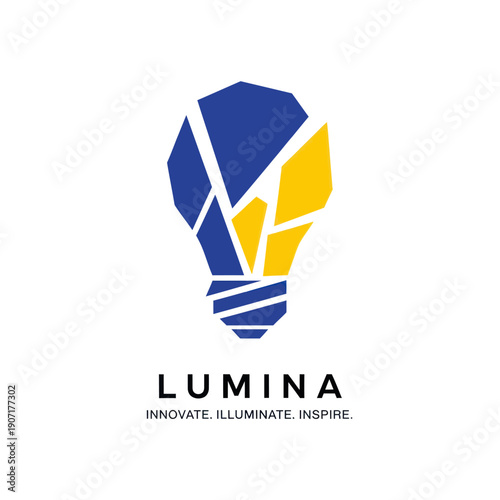 Lumina Logo Lightbulb Innovation Inspiration.