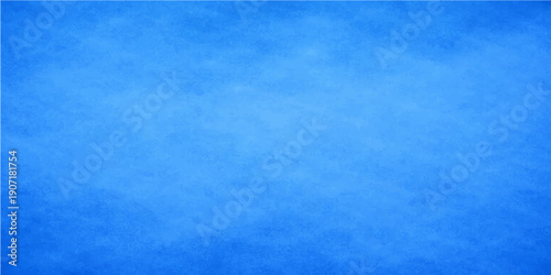 Abstract blue grunge background featuring a vintage textured paper pattern and old aged paint on a blank canvas backdrop with bright light for an artistic retro design