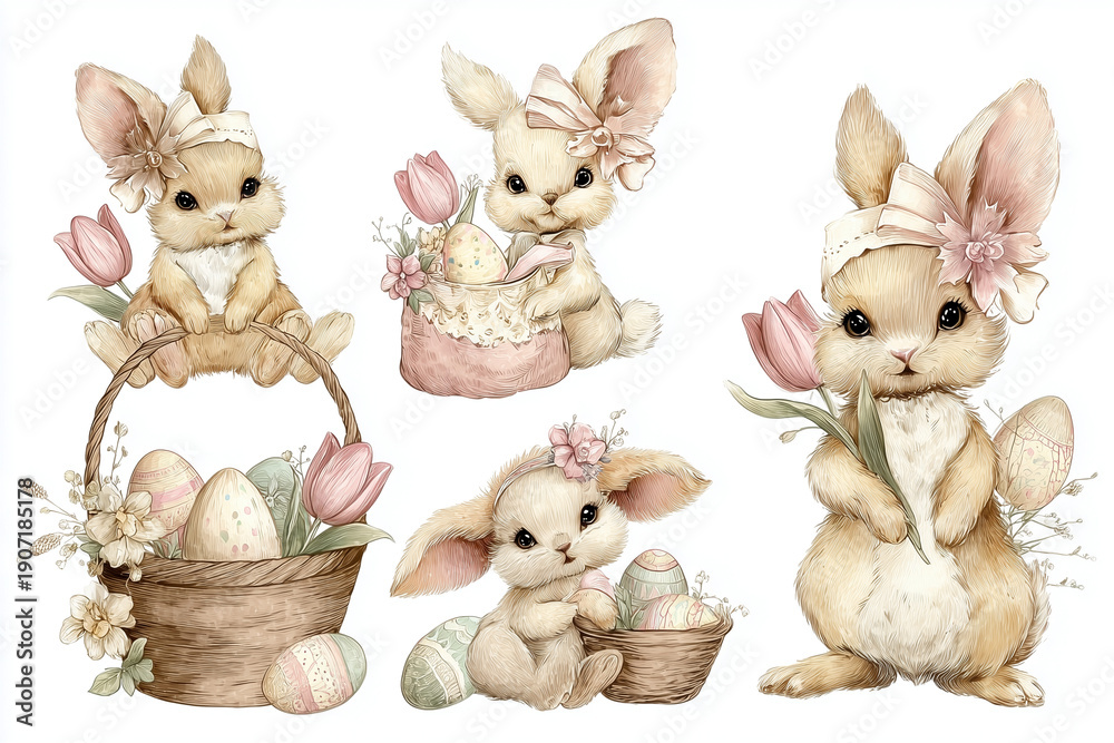 Fototapeta premium Easter Bunnies