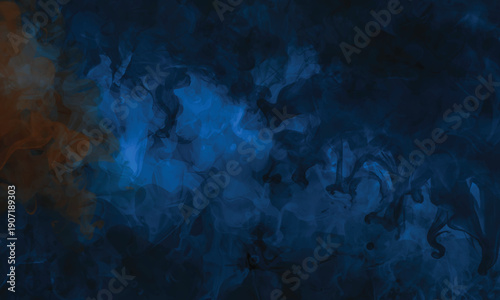 Dramatic smoke clouds forming a surreal abstract landscape