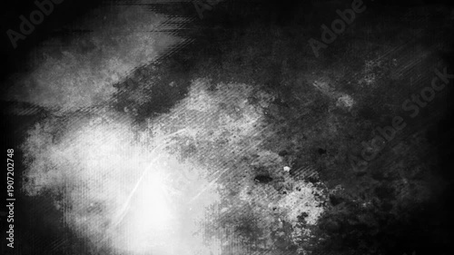 Black and white version grunge multi color abstract animated background scien