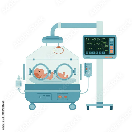 Smart Neonatal Incubator Monitoring Vector