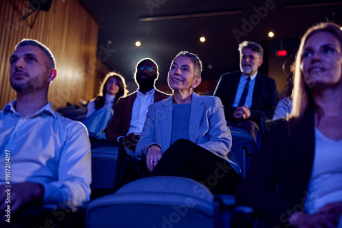 The crowd on a business forum