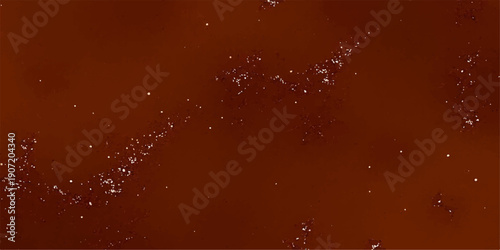 Shiny water drops on a window and red background sparkle with golden Christmas stars and glittery snowflakes in a bright holiday design