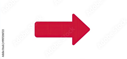 A simple right-pointing red arrow on a white background, suggesting direction and movement Free Download A simple right-pointing red arrow on a white background, suggesting direction and movement - GFXLoad