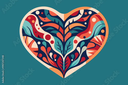 Love and valentine heard icon