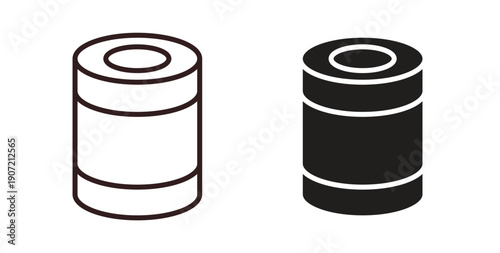 Canned food icon Thin Collection. Editable Stroke. Suitable for Websites