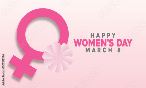 March 8 International Women's Day  to Celebrate for Freedom of Women, Post Design, Banner, poster Background