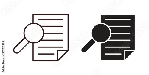 Case studies icon Thin Collection. Editable Stroke. Suitable for Websites