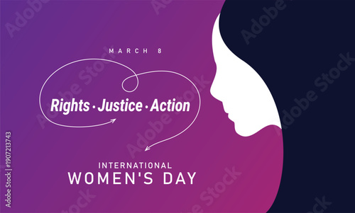 March 8 International Women's Day  to Celebrate for Freedom of Women, Post Design, Banner, poster Background