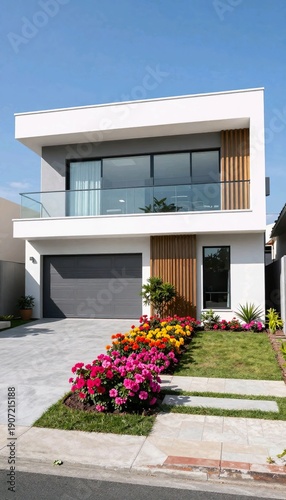 Wallpaper Mural modern house building Torontodigital.ca