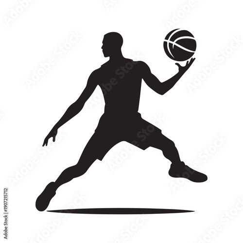 basketball crossover vector silhouette clip art logo design illustration.  abstract basketball icon collection
