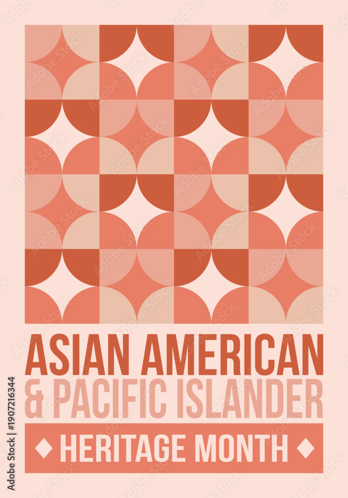 Naklejka premium Asian American and Pacific Islander Heritage Month. Celebrated in the United States in May. It celebrates the culture, traditions and history. Poster, card, banner. Vector illustration