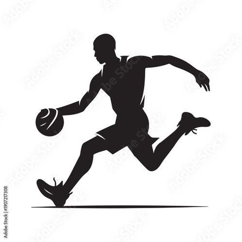 basketball crossover vector silhouette clip art logo design illustration.  abstract basketball icon collection