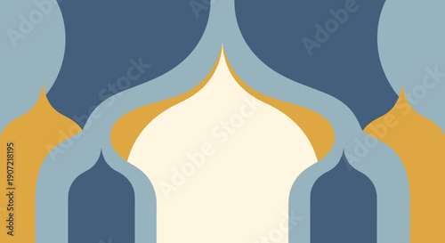 Ramadhan Flat Minimalist Vector Illustration