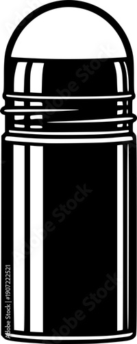 Roll on deodorant icon presenting daily hygiene and body care product
