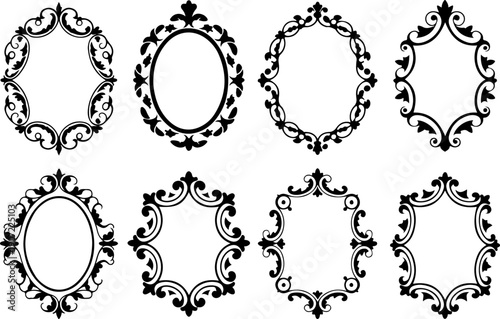 Elegant Vintage Ornamental Frame Collection Vector Set