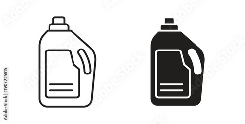 liquid detergent icon Thin Collection. Editable Stroke. Suitable for Websites
