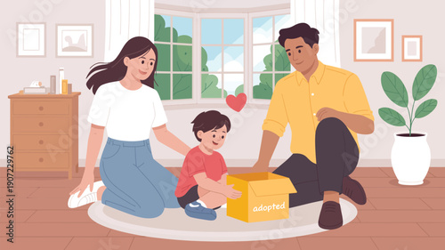  Parents helping child learn to read at home, illustrating family education, early learning, parenting support, childhood development and home study lifestyle concept