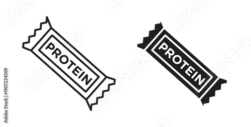 Protein bar icon Thin Collection. Editable Stroke. Suitable for Websites