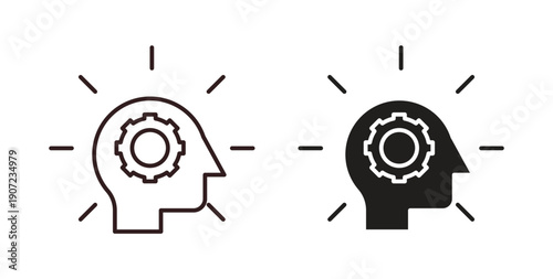 Realization icon Thin Collection. Editable Stroke. Suitable for Websites