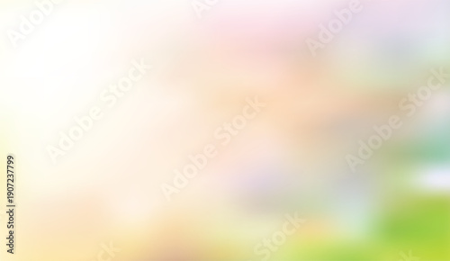 Abstract soft pastel color gradient with blurred dreamy shapes creating a serene background for various uses