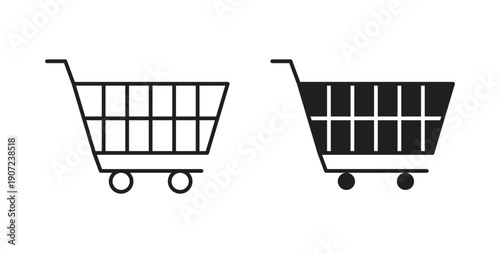 Shopping icon Thin Collection. Editable Stroke. Suitable for Websites