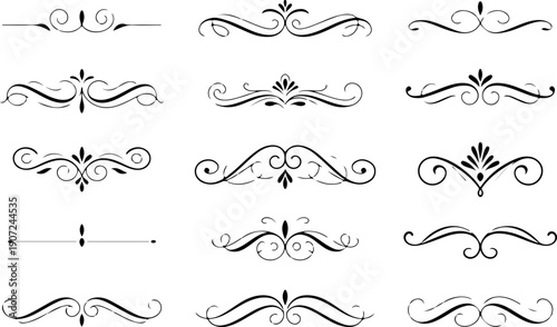 Royal Heraldic Crest and Crown Ornamental Vector Set