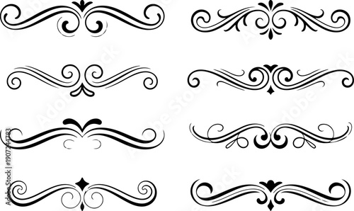 Royal Heraldic Crest and Crown Ornamental Vector Set