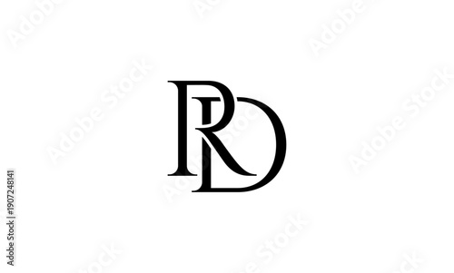 RD initial letters logo or RD monogram
