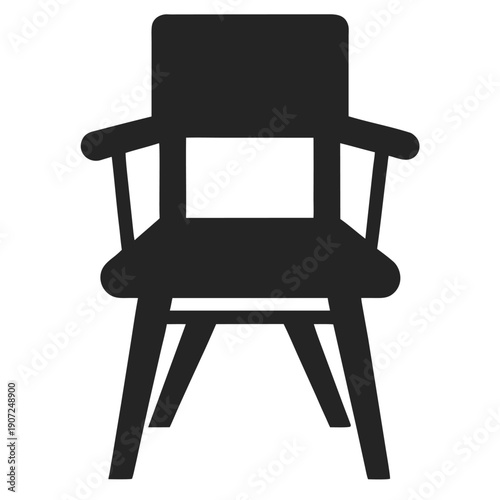 Vector illustration of wooden chair