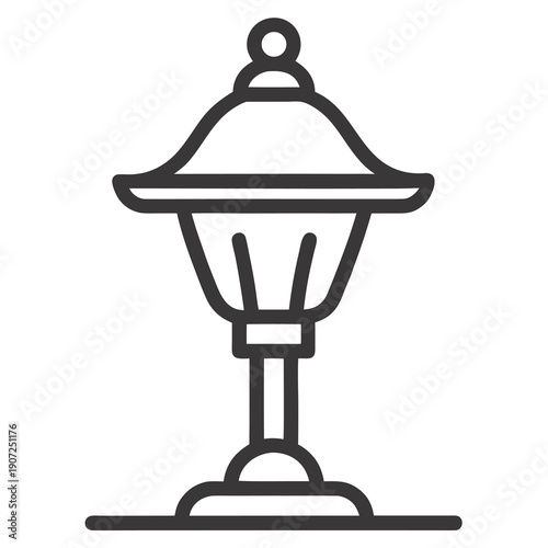 vintage lamp vector illustration
