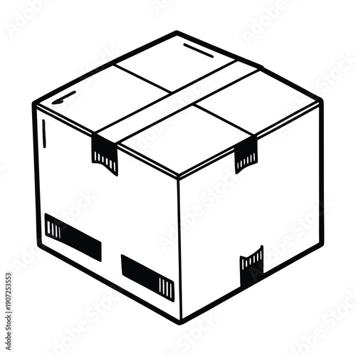 vector illustration of a box
