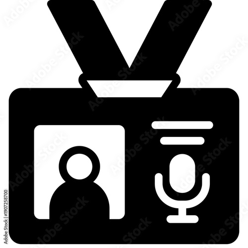 id card journalism icon