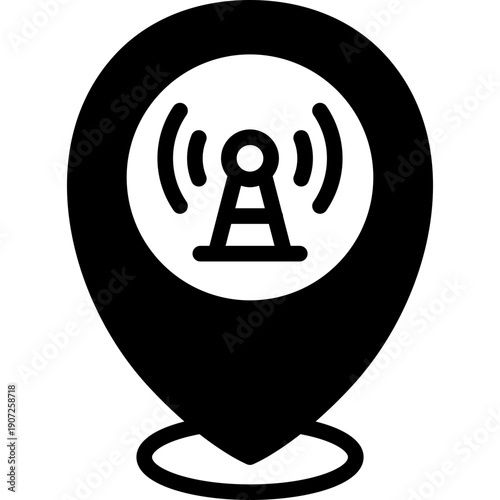 broadcasting location icon