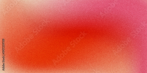 Red orange pink coral peach white abstract background. Noise grain mesh spray. Color gradient. Spot blot oval circle. Fluid water explosion splash. Design.
