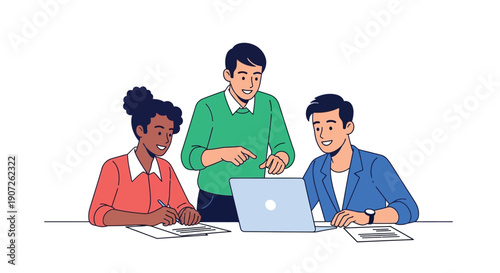 Colorful flat icons depicting various household objects and food items