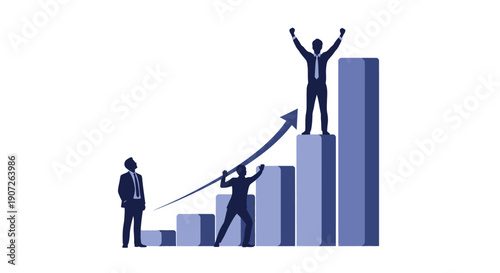 Cartoon illustration depicting two police vehicles with flashing lights