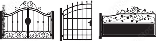 Black metal gates with various black gates wrought iron gates decorative gates