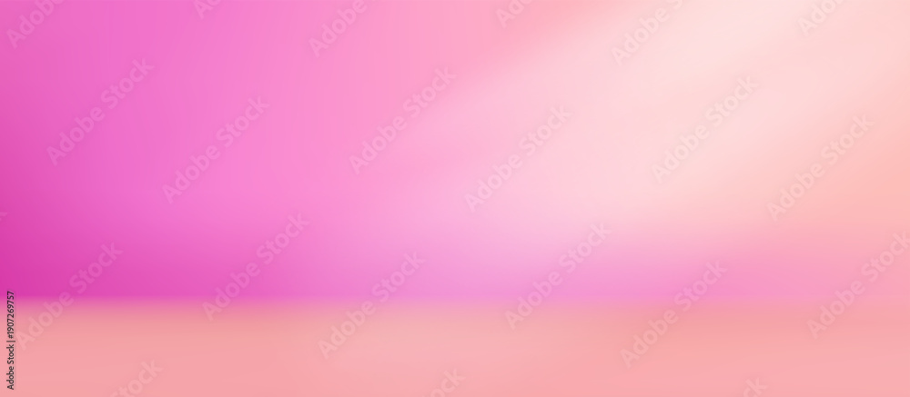 Naklejka premium Abstract pink gradient podium background, clean scene for product presentation mockup template.