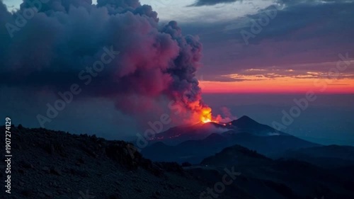 clouds over the mountains